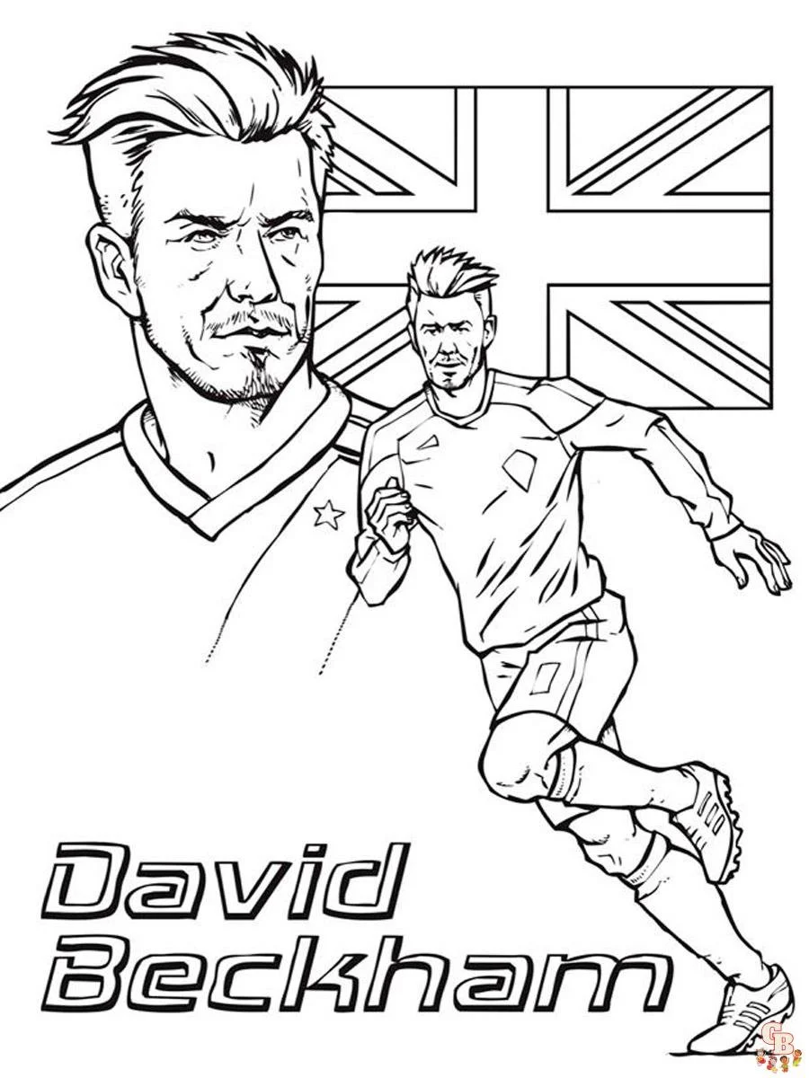 David Beckham Para Colorear 6
