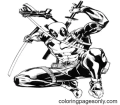 Deadpool Ausmalbilder 1