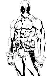 Deadpool Coloring Pages 111