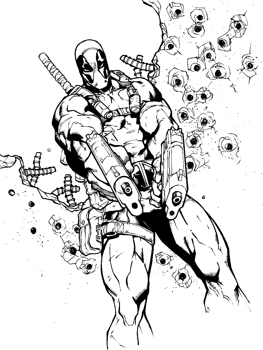 Deadpool Ausmalbilder 12