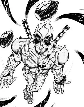 Deadpool Ausmalbilder 121