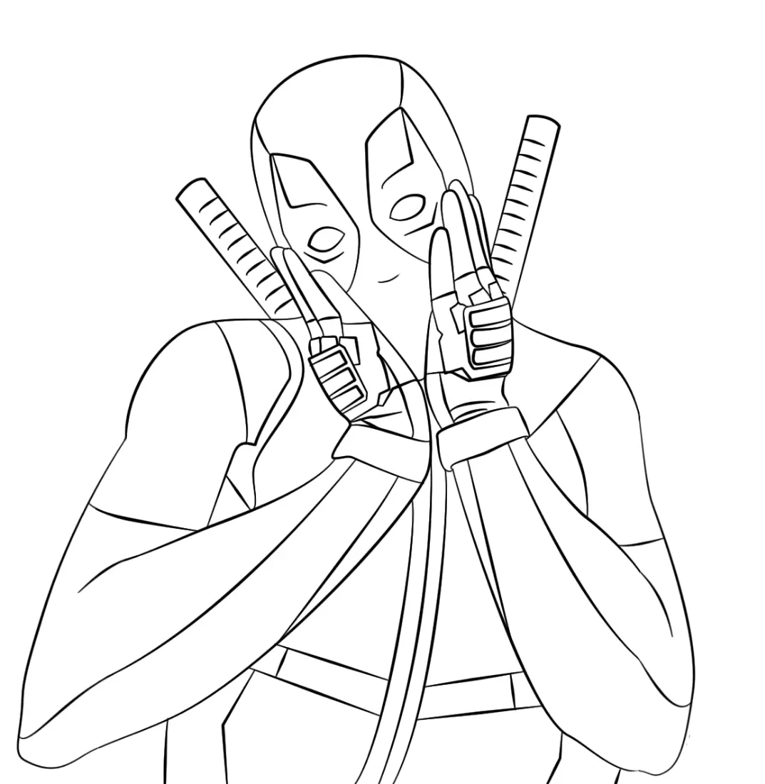 Deadpool Coloring Pages 13