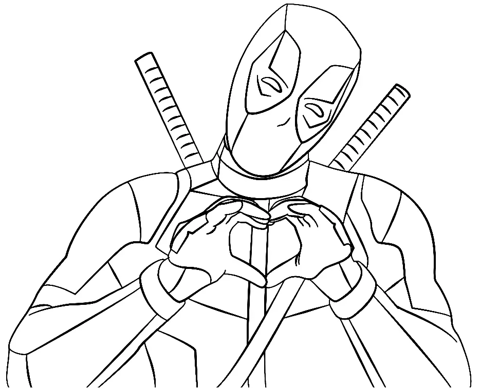Deadpool Ausmalbilder 16
