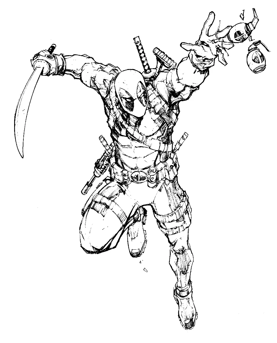 Deadpool Ausmalbilder 18