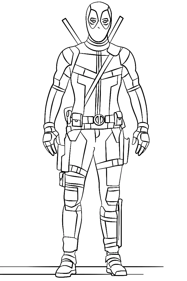 Deadpool Coloring Pages 22