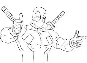 Deadpool Ausmalbilder 23