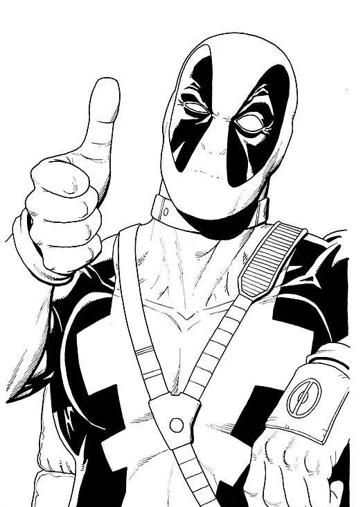 Deadpool Ausmalbilder 26