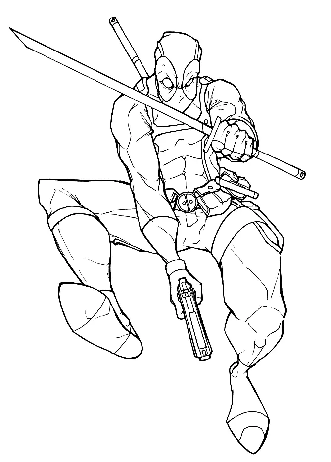 Deadpool Ausmalbilder 27