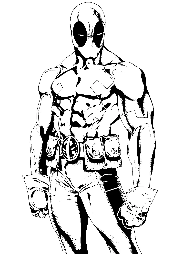 Deadpool Ausmalbilder 35