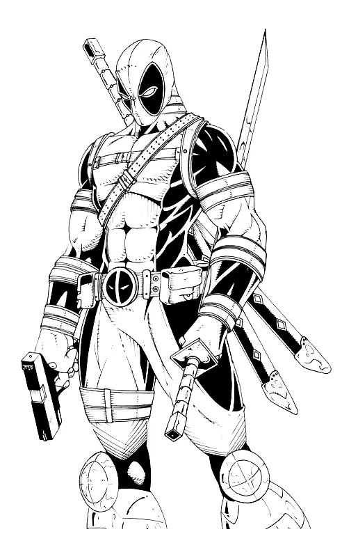 Deadpool Ausmalbilder 38