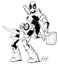 Deadpool Ausmalbilder 43