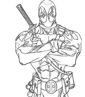 Deadpool Ausmalbilder 45