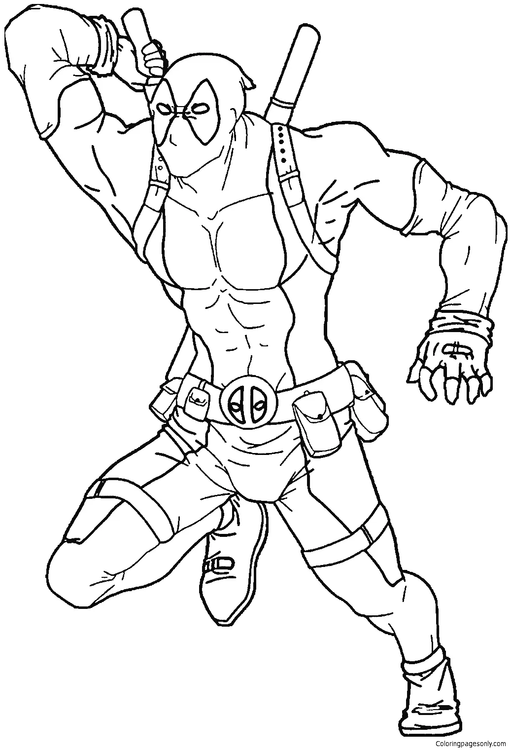 Deadpool Ausmalbilder 46