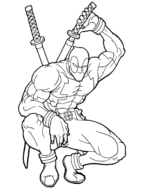 Deadpool Ausmalbilder 48