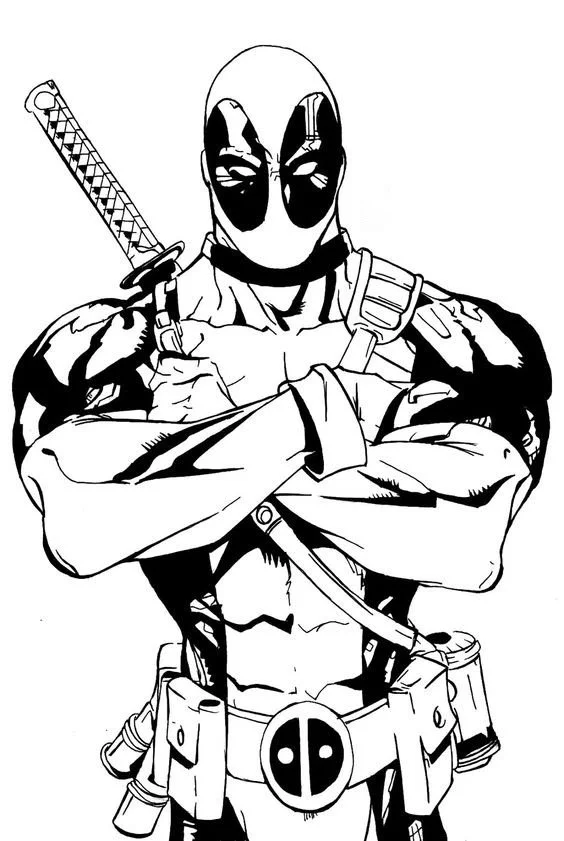 Deadpool Ausmalbilder 5