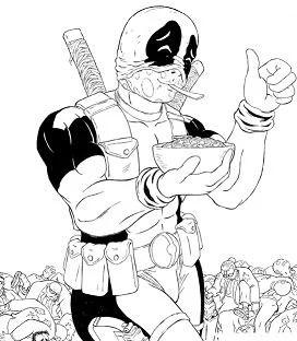 Deadpool Ausmalbilder 53