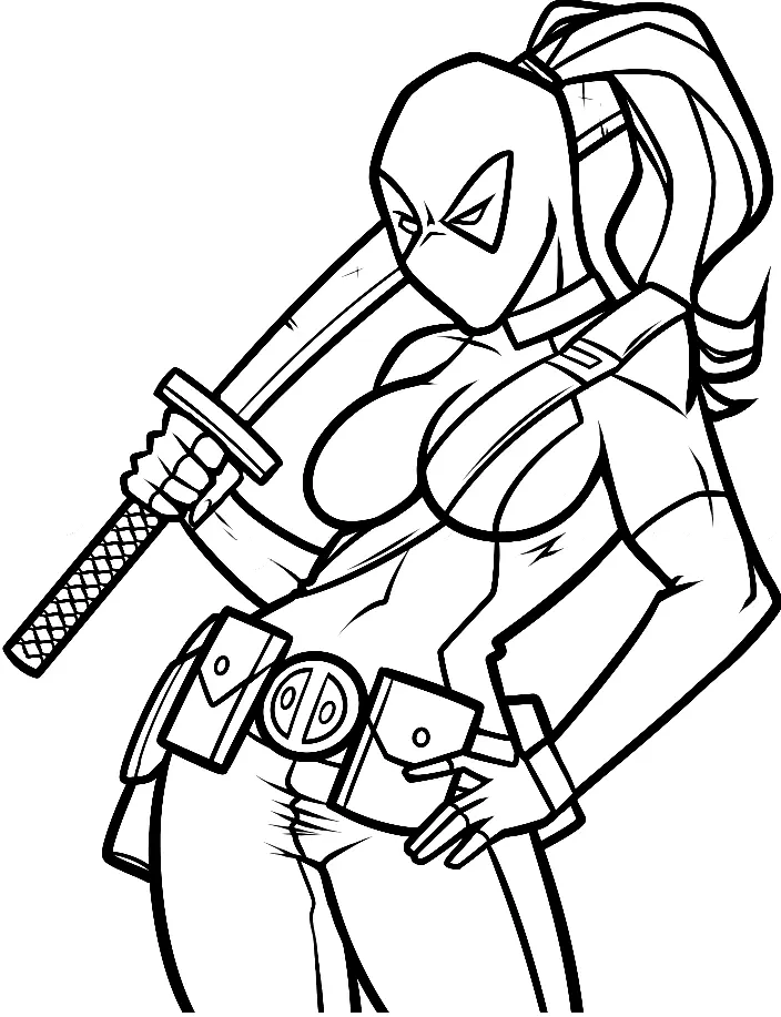 Deadpool Ausmalbilder 57