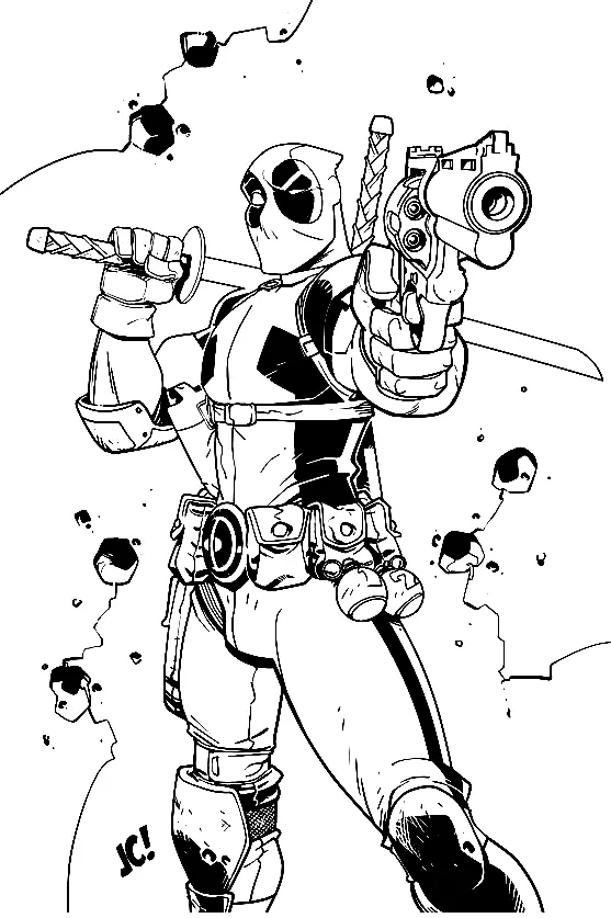 Deadpool Ausmalbilder 6