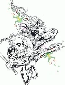 Desenhos de deadpool Para Colorir 63