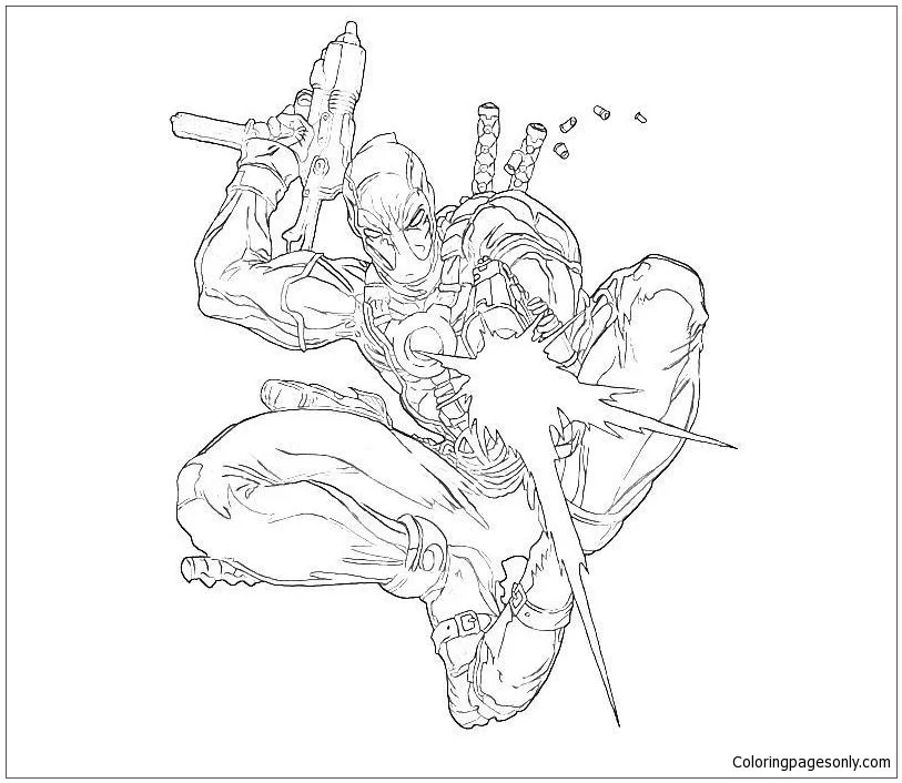Deadpool Para Colorear 67