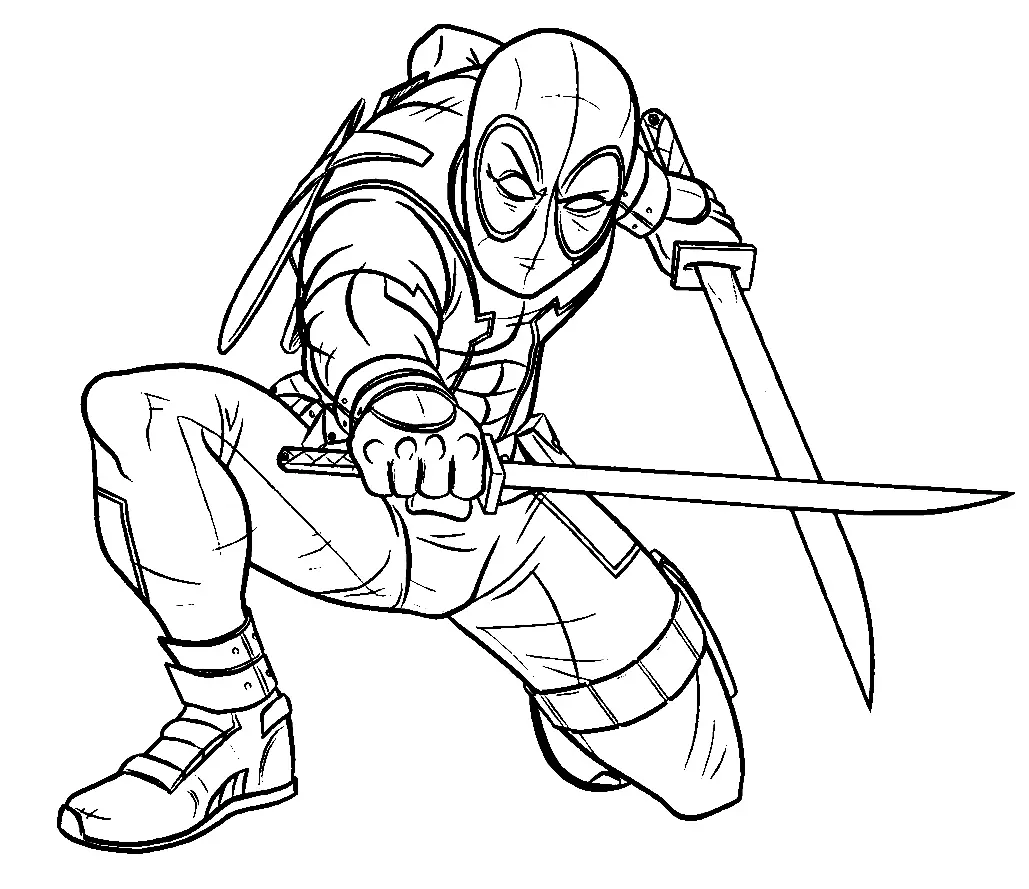 Deadpool Ausmalbilder 7