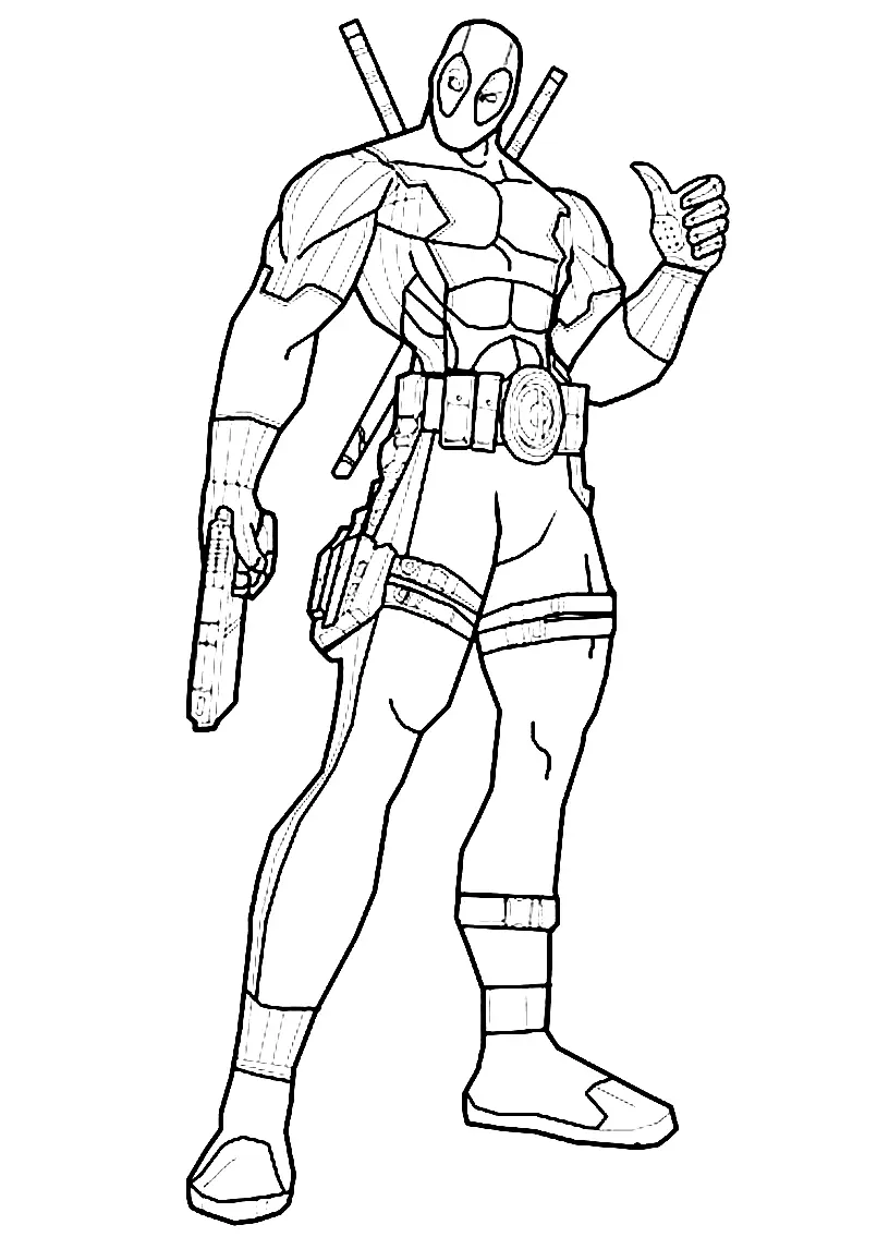 Deadpool Ausmalbilder 8