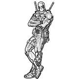 Deadpool Coloring Pages 80