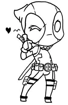 Deadpool Coloring Pages 85