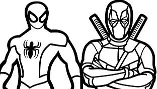Deadpool Coloring Pages 9