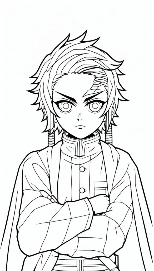 Demon Slayer para Colorir 4