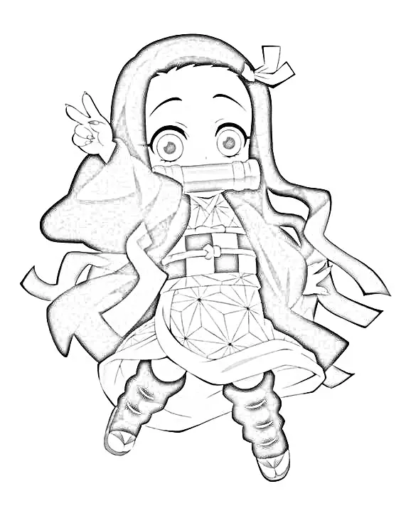 Demon Slayer para Colorear 40