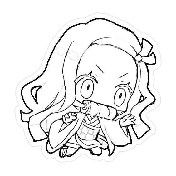 Demon Slayer para Colorir 44
