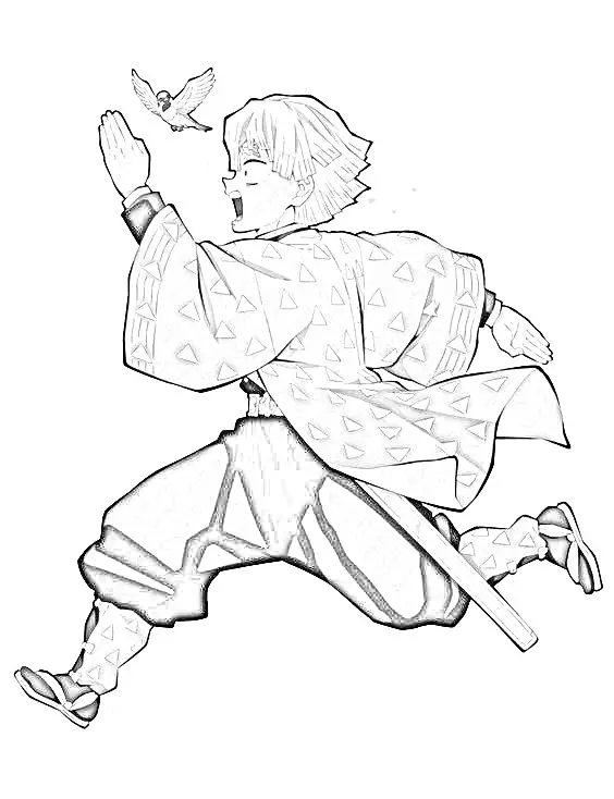 Demon Slayer Coloring Pages 50