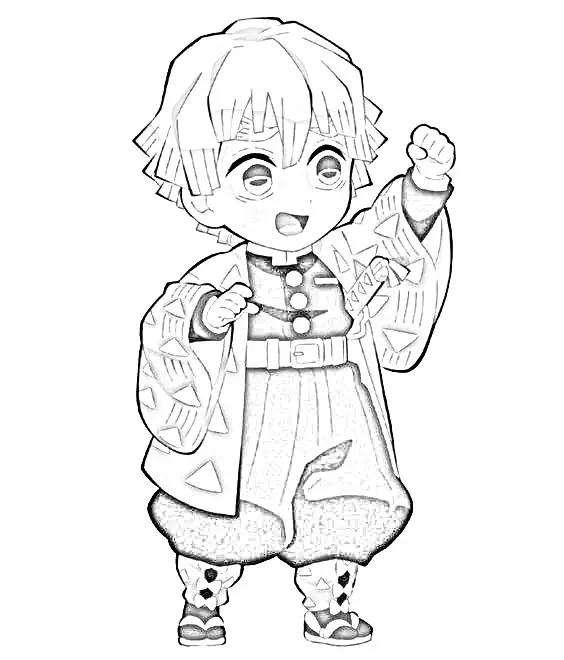Demon Slayer para Colorear 53