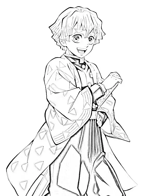 Demon Slayer Coloring Pages 54