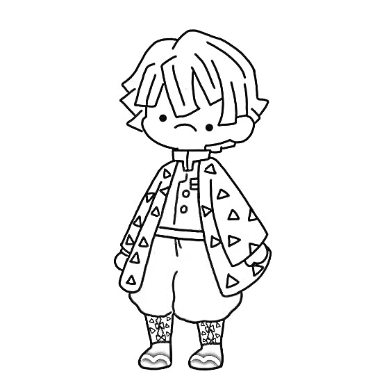 Demon Slayer para Colorear 58