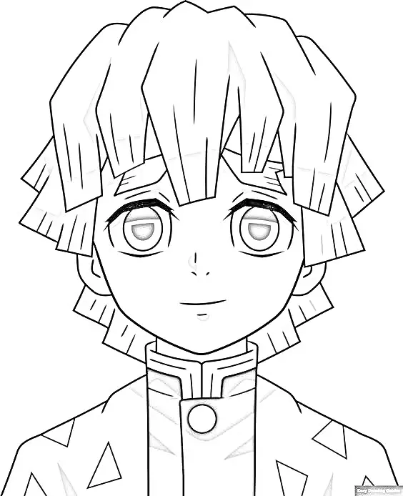 Demon Slayer para Colorir 61