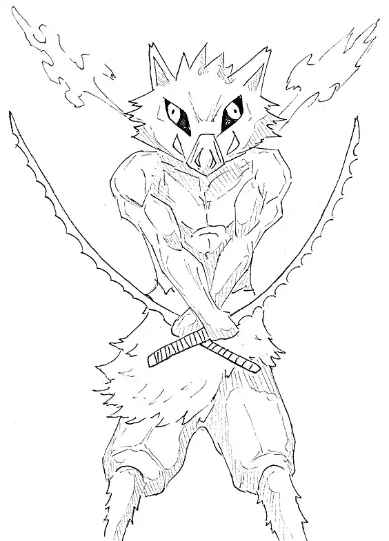 Demon Slayer para Colorear 67