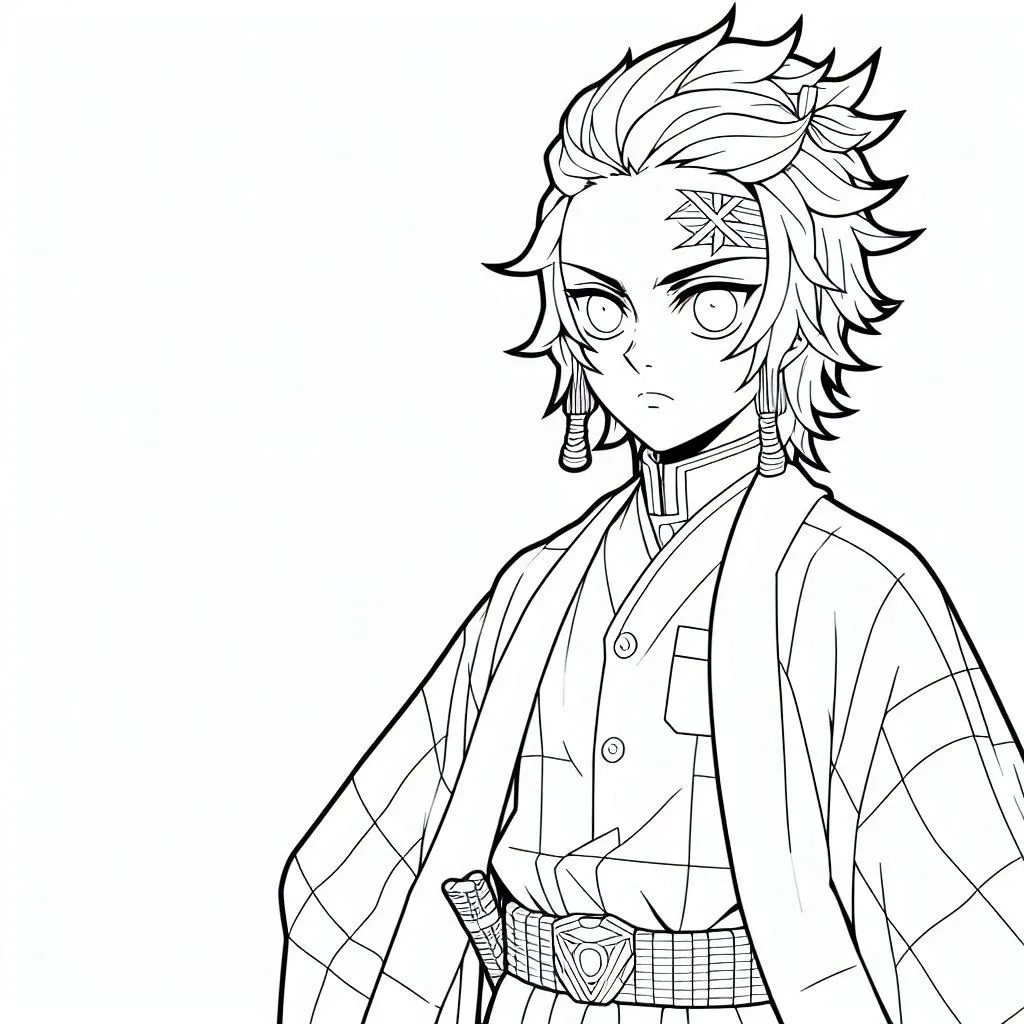 Demon Slayer Coloring Pages 8