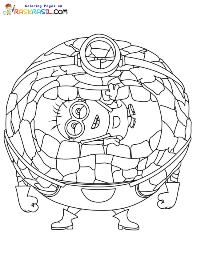 Despicable Me 4 Para Colorear 9