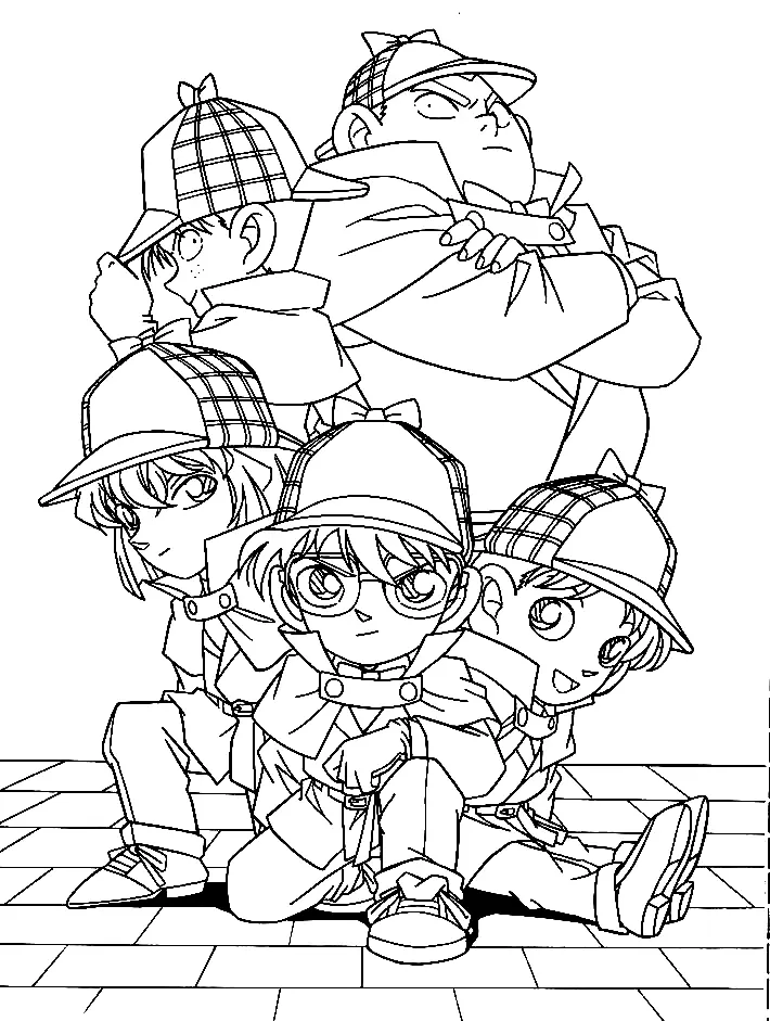 Detective Conan Coloring Pages 13