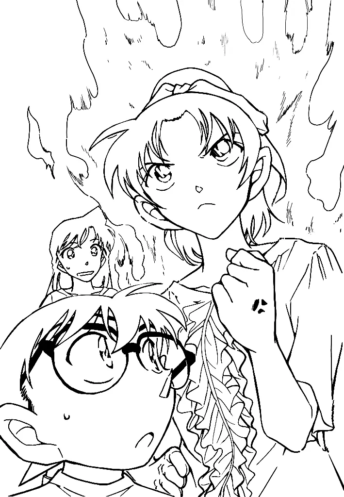 Detective Conan Coloring Pages 15