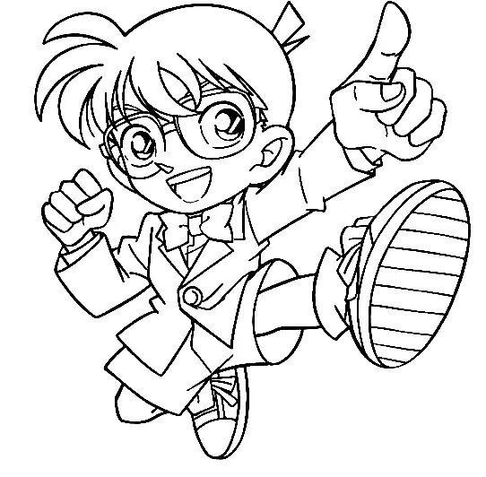 Detective Conan Coloring Pages 2