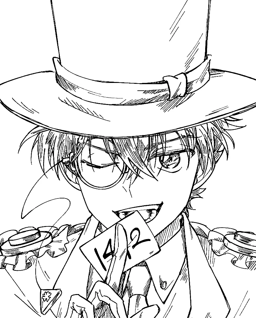 Detective Conan Coloring Pages 21