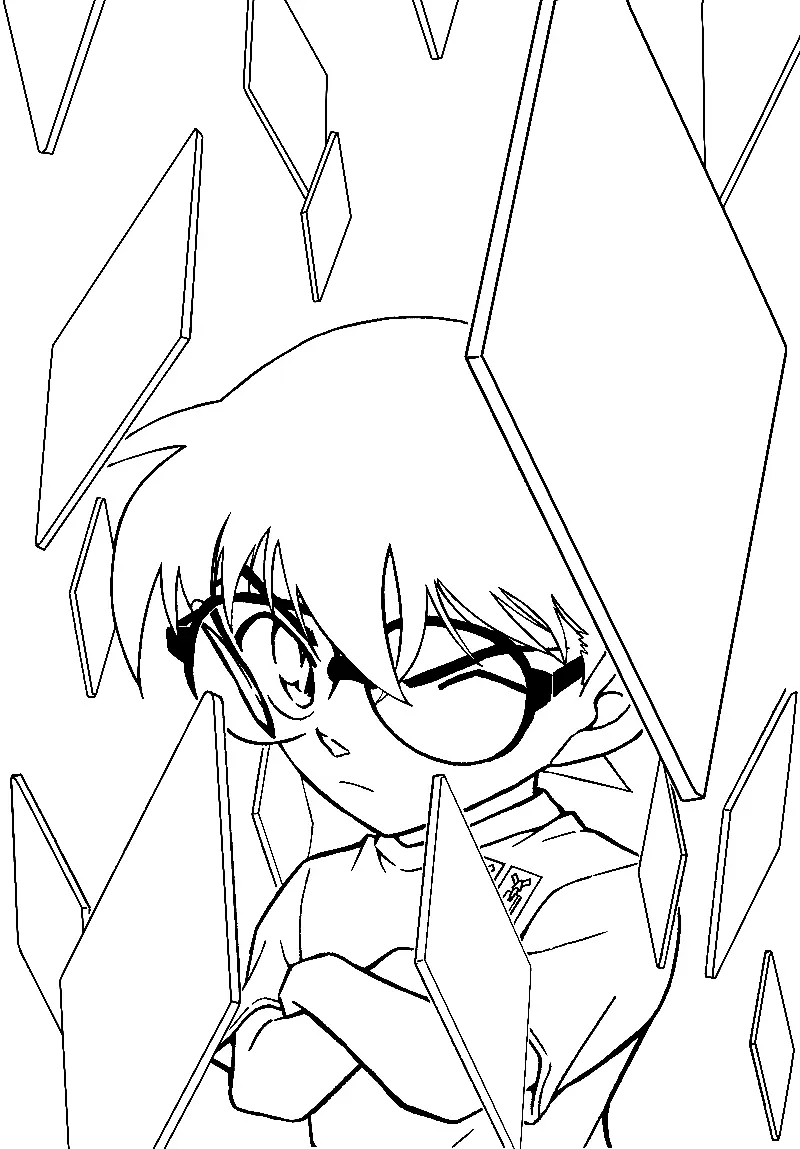 Detective Conan Coloring Pages 42