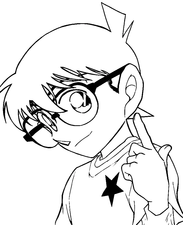 Desenhos de Detetive Conan Para Colorir 53