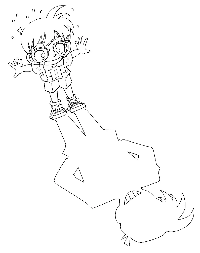 Detective Conan Coloring Pages 55