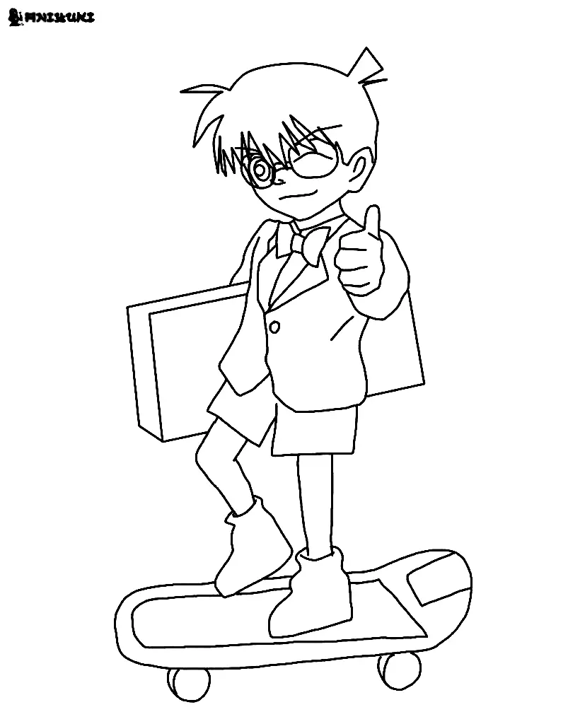Detective Conan Coloring Pages 59