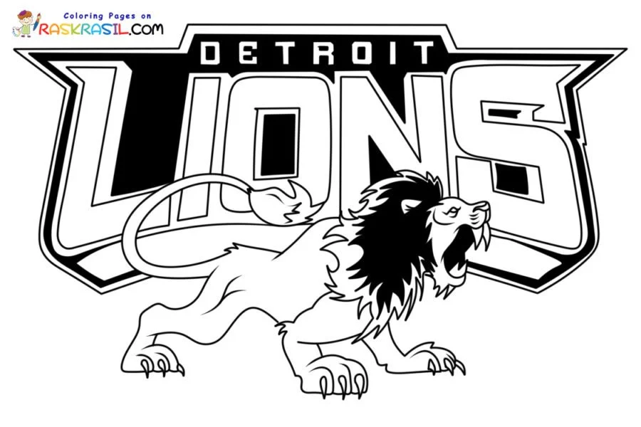 Detroit Lions Coloring Pages 1
