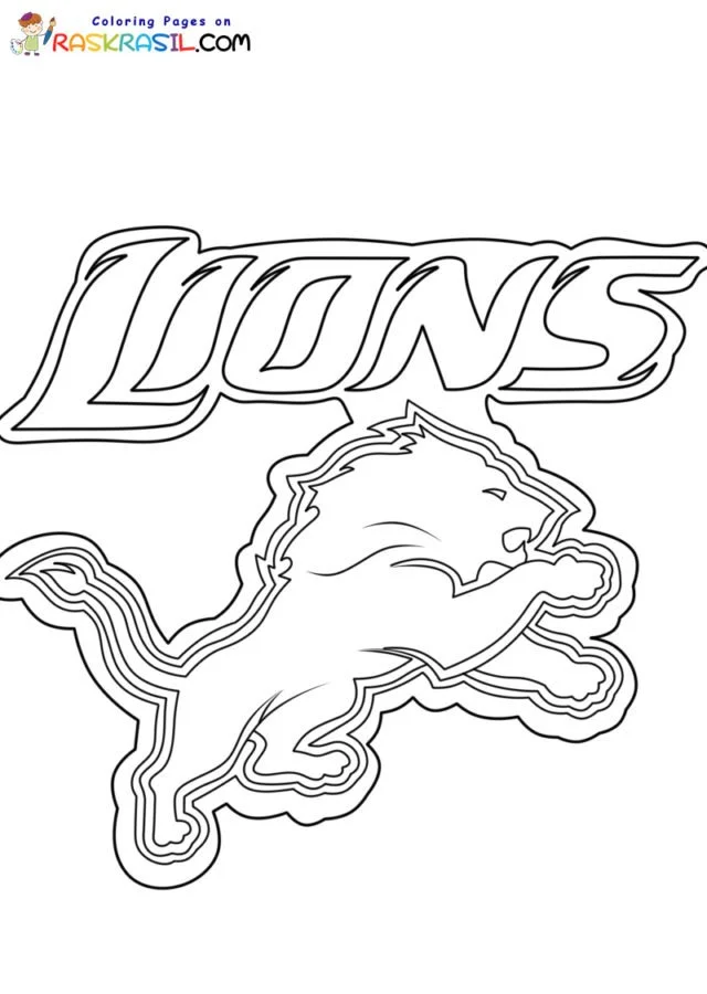 Detroit Lions Coloring Pages 4